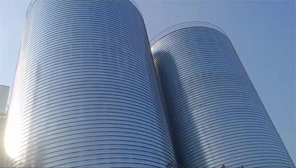 桥东2座混凝土高架卷板仓